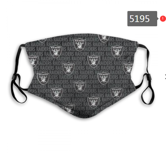 NFL Oakland Raiders #1 Dust mask with filter->nfl dust mask->Sports Accessory